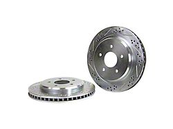 Baer Claw Performance Drilled and Slotted Rotors; Rear Pair (97-04 Corvette C5; 05-13 Corvette C6 Base w/ Standard Brake Package)