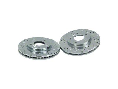 Baer Claw Performance Drilled and Slotted Rotors; Rear Pair (06-13 Corvette C6 427, Grand Sport, Z06 w/o Z07 Brake Package)