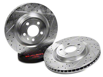 Baer Claw Performance Drilled and Slotted Rotors; Rear Pair (94-04 Mustang Cobra, Bullitt, Mach 1)