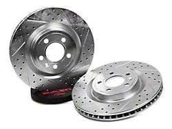 Baer Claw Performance Drilled and Slotted Rotors; Front Pair (94-04 Mustang GT, V6)