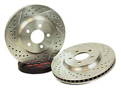 Baer Sport Drilled and Slotted Rotors; Rear Pair (94-04 Mustang GT, V6)