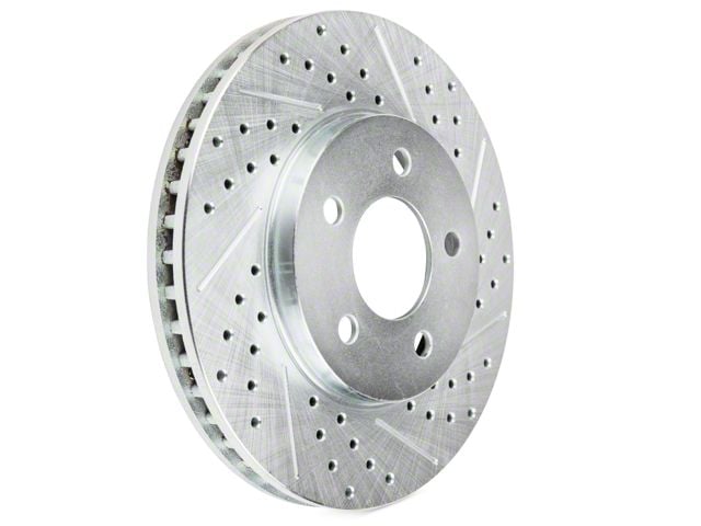 Baer Sport Drilled and Slotted Rotors; Front Pair (05-10 Mustang V6)