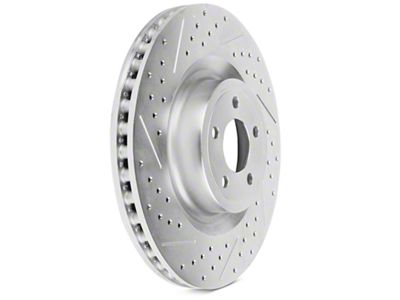 Baer Claw Performance Drilled and Slotted Rotors; Front Pair (15-23 Mustang GT w/ Performance Pack)