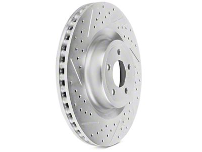 Baer Sport Drilled and Slotted Rotors; Front Pair (15-23 Mustang GT w/ Performance Pack)