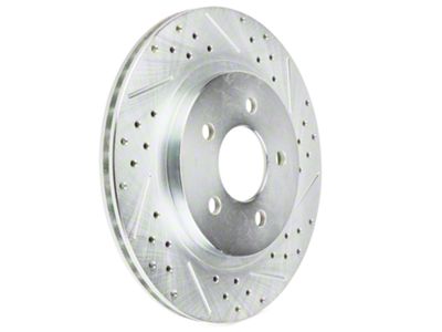 Baer Sport Drilled and Slotted Rotors; Rear Pair (05-14 Mustang, Excluding 13-14 GT500)