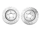Baer Sport Drilled and Slotted Rotors; Rear Pair (05-14 Mustang, Excluding 13-14 GT500)
