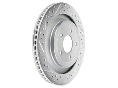 Baer Claw Performance Drilled and Slotted Rotors; Rear Pair (15-23 Mustang GT w/ Performance Pack)