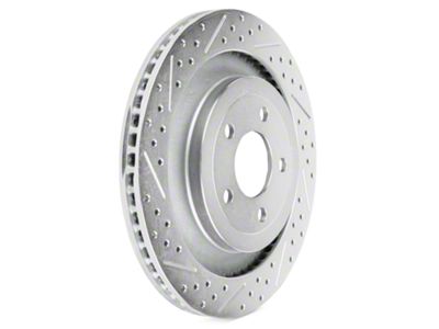 Baer Sport Drilled and Slotted Rotors; Rear Pair (15-23 Mustang GT w/ Performance Pack)