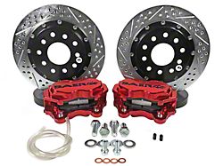 Baer SS4+ Deep Stage Rear Big Brake Kit with 11.625-Inch Rotors; Fire Red Calipers (15-23 Mustang GT, EcoBoost, V6)