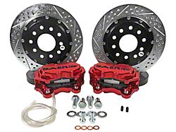 Baer SS4+ Deep Stage Rear Big Brake Kit; Red Calipers (15-23 Mustang GT, EcoBoost, V6)