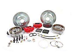 Baer SS4 Rear 4-Lug Big Brake Kit with 12-Inch Rotors; Black Calipers (79-93 Mustang, Excluding Cobra)
