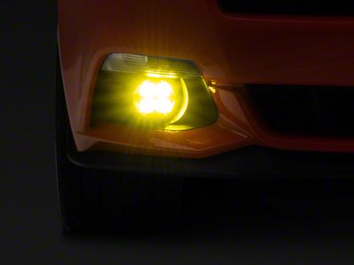 Baja Designs Squadron-R Sport LED Fog Light Pocket Kit; Amber (15-17 Mustang GT, EcoBoost, V6)