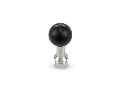 Barton Automatic Shift Knob with Brushed Adapter and Barton Engraving; Black Cap; Black Ball (16-24 Camaro)