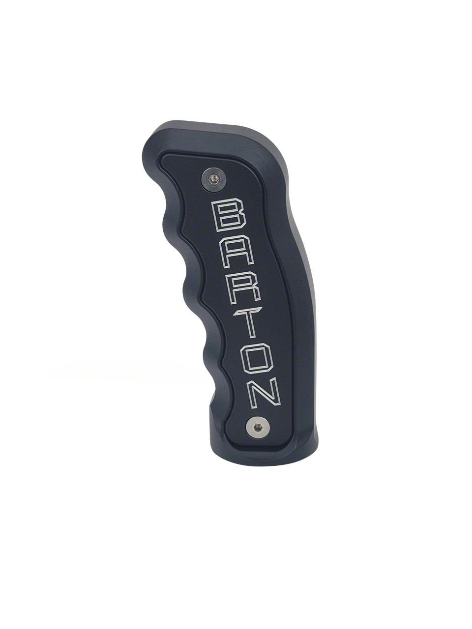 Barton Challenger Automatic Pistol Grip Shift Knob Handle and Barton Engraving; Black BCPGATBB