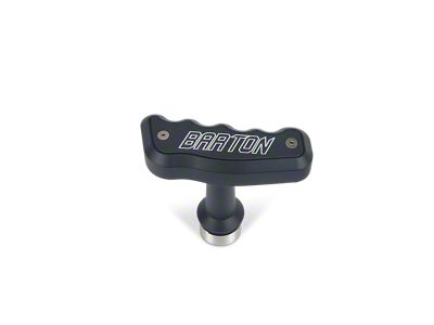 Barton Automatic T-Handle with Adapter and Barton Engraving; Black (15-23 Challenger)