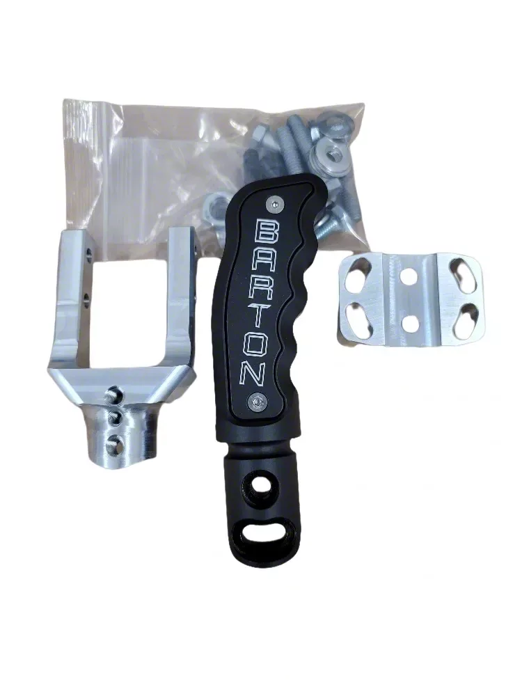 Barton Challenger Manual Pistol Grip Shift Knob with Black Inlay; Black