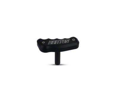 Barton Automatic T-Handle with Round Stem Adapter and Barton Engraving; Black (06-14 Charger)