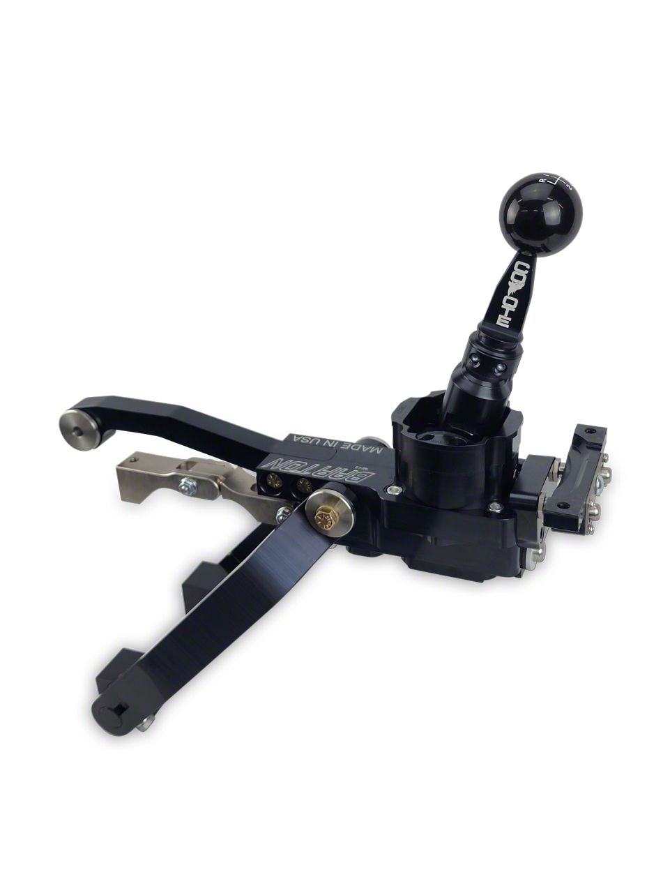 Barton Mustang Short Throw Shifter with Brushed Flat Stick