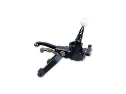 Barton Hybrid 3 Short Throw Shifter with Black Coyote Engraved Flat-Stick and White Shift Knob; MT-82 (11-14 Mustang GT; 12-13 Mustang BOSS 302)