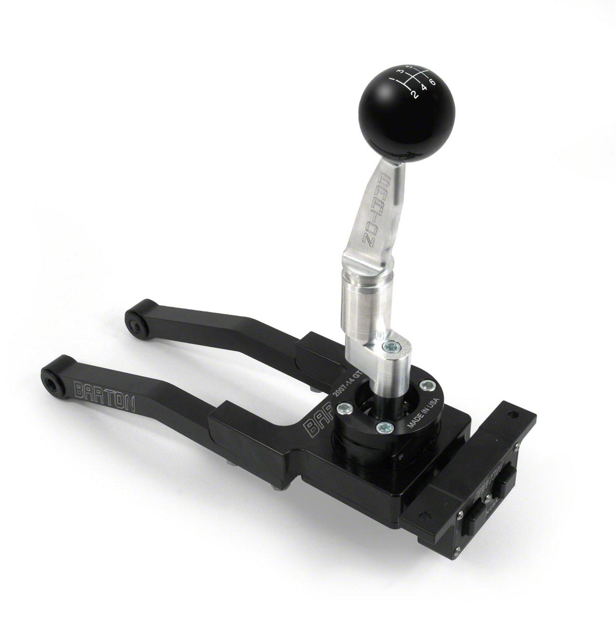 Barton Mustang Short Throw Shifter with Brushed Flat Stick