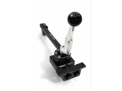 Barton Short Throw Shifter with Brushed Flat Stick and White Shift Knob; TR-3650 (05-10 Mustang GT)