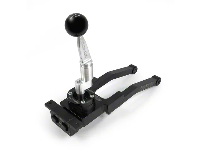 Barton Mustang Short Throw Shifter with Brushed Flat Stick and White ...
