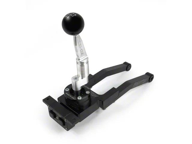 Barton Short Throw Shifter with Brushed Flat Stick and White Shift Knob; TR-6060 (10-14 Mustang GT500)