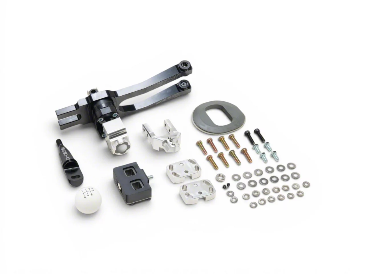 chato　 Barton Challenger Short Throw Shifter with Black Stick and White