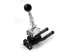 Barton Short Throw Shifter with Brushed Aluminum Stick and Black Shift Knob; TR-6060 (09-23 V8 HEMI Challenger)