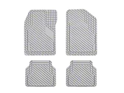 BaseLayer Cut-to-Fit All Weather Front and Rear Floor Mats; Light Gray (Universal; Some Adaptation May Be Required)