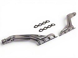 BBK 1-3/4-Inch Long Tube Headers; Polished Silver Ceramic (09-23 5.7L HEMI Challenger)