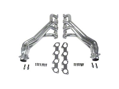 BBK 1-7/8-Inch Long Tube Headers; Polished Silver Ceramic (08-23 6.1L HEMI, 6.2L HEMI, 6.4L HEMI Challenger)