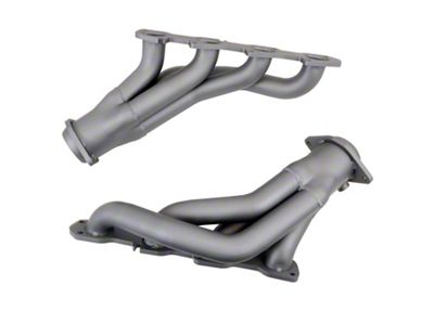 BBK 1-7/8-Inch Tuned Length Shorty Headers; Titanium Ceramic (11-23 6.4L HEMI Challenger)