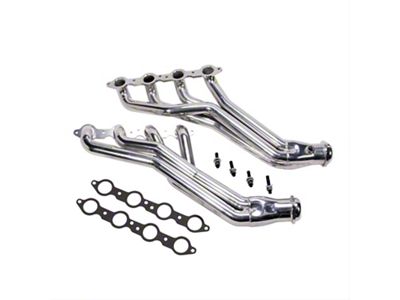 BBK 1-3/4-Inch Long Tube Headers; Polished Silver Ceramic (98-02 5.7L Camaro)