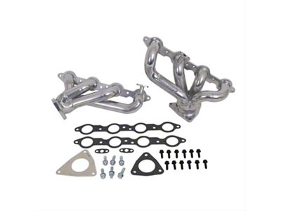 BBK 1-3/4-Inch Shorty Headers; Polished Silver Ceramic (01-02 5.7L Camaro)