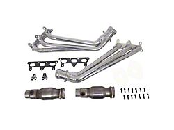 BBK 1-5/8-Inch Long Tube Headers; Polished Silver Ceramic (10-11 V6 Camaro)
