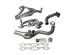 BBK 1-5/8-Inch Shorty Headers; Polished Silver Ceramic (94-95 5.7L Camaro w/ Single Catalytic Converter)