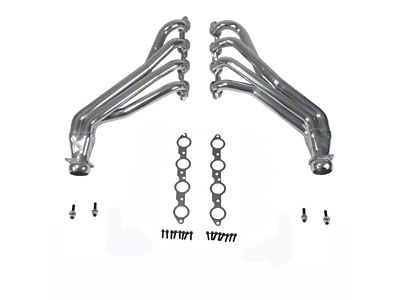 BBK 1-7/8-Inch Long Tube Headers; Polished Silver Ceramic (16-24 Camaro SS)