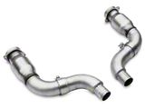 BBK 3-Inch Long Tube Header Adapter Mid Pipe; Catted (15-23 Mustang GT)