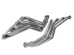 BBK 1-5/8-Inch Long Tube Headers; Polished Silver Ceramic (79-93 5.0L Mustang w/ Manual Transmission)