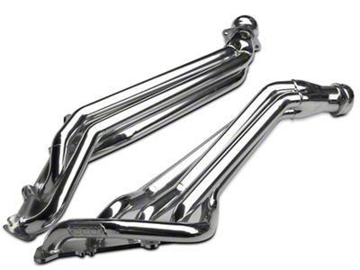 BBK 1-3/4-Inch Long Tube Headers; Polished Silver Ceramic (11-23 Mustang GT)