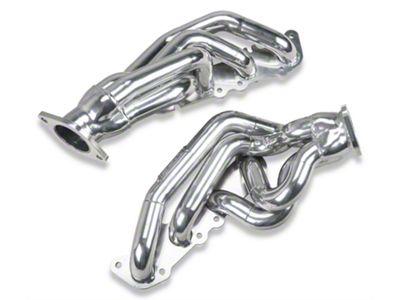 BBK 1-3/4-Inch Tuned Length Shorty Headers; Polished Silver Ceramic (11-14 Mustang GT)