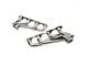 BBK 1-5/8-Inch Unequal Length Shorty Headers; Polished Silver Ceramic (86-93 5.0L Mustang)