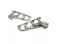 BBK 1-5/8-Inch Unequal Length Shorty Headers; Polished Silver Ceramic (86-93 5.0L Mustang)