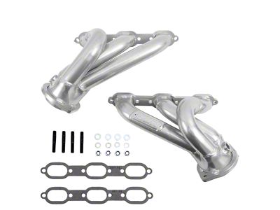 BBK 1-5/8-Inch Shorty Headers; Polished Silver Ceramic (09-10 3.5L Challenger)