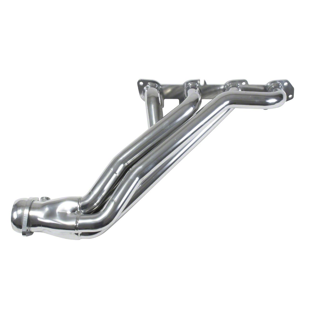 BBK Charger 1-3/4-Inch Long Tube Headers; Polished Silver