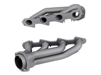 BBK 1-3/4-Inch Tuned Length Shorty Headers; Titanium Ceramic (09-23 5.7L HEMI Charger)