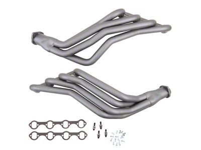 BBK 1-3/4-Inch Long Tube Headers; Titanium Ceramic (86-93 Mustang w/ 351 Engine Swap & Manual Transmission)