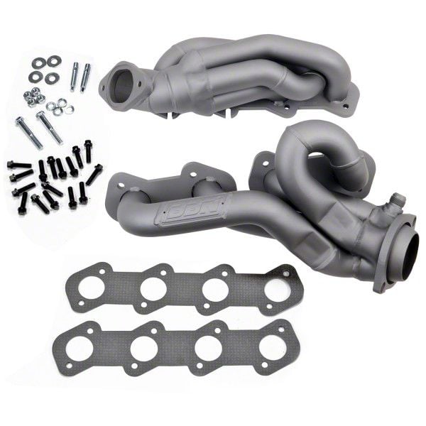 【U LAN】Lowcan Crack Short Mustang BBK Mustang 1-5/8-Inch Tuned Length Shorty Headers; Chrome