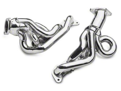 BBK 1-3/4-Inch Tuned Length Shorty Headers; Polished Silver Ceramic (15-17 Mustang GT)